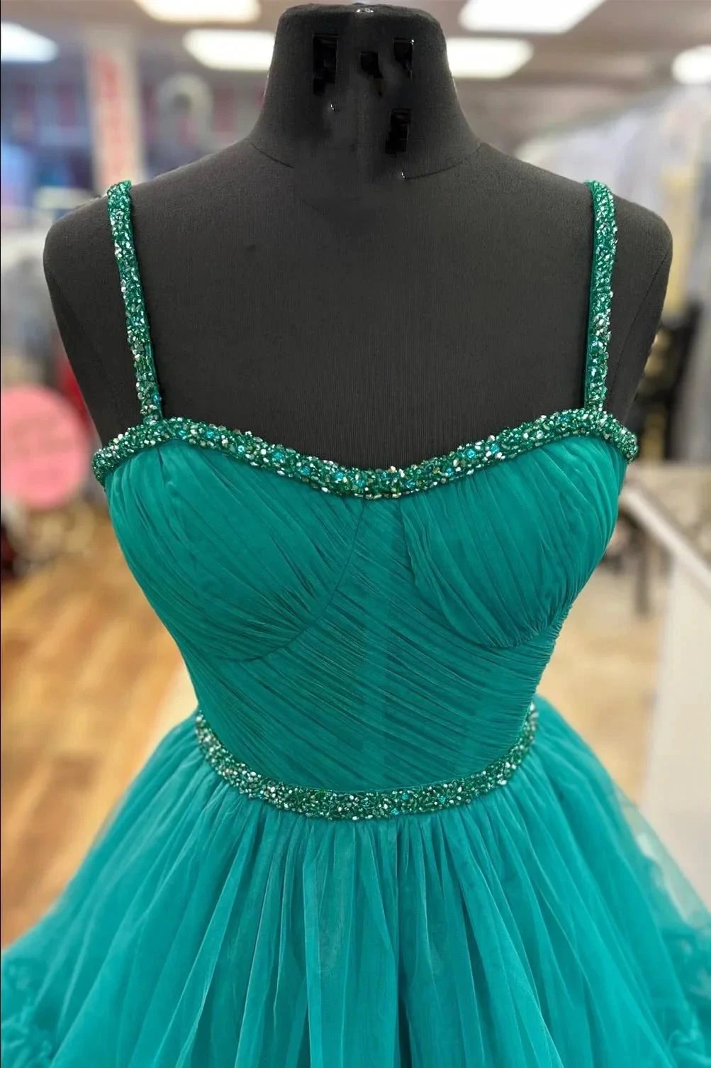 Tiered Ruffle Sweetheart Beaded Long Prom Dress by KissProm