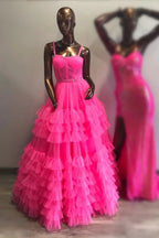 Tiered Ruffle Sweetheart Beaded Long Prom Dress by KissProm