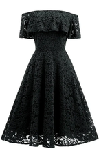 Dark Navy Lace A-line Homecoming Dress Y1160 by simplepromdress