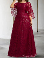 A-Line/Princess Mother of the Bride Dresses with Applique & Sequins by Dreamylily