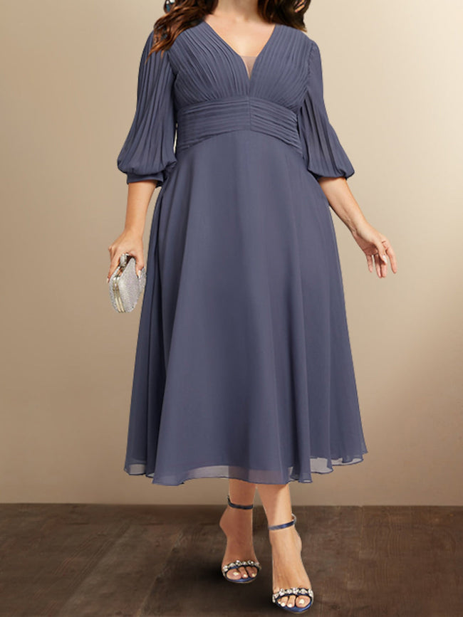 A-Line/Princess V-Neck Mother of the Bride Dresses Hover Image