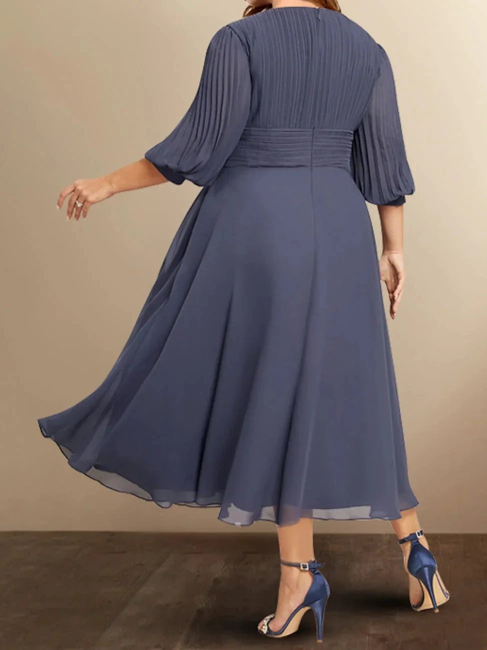 A-Line/Princess V-Neck Mother of the Bride Dresses by Dreamylily