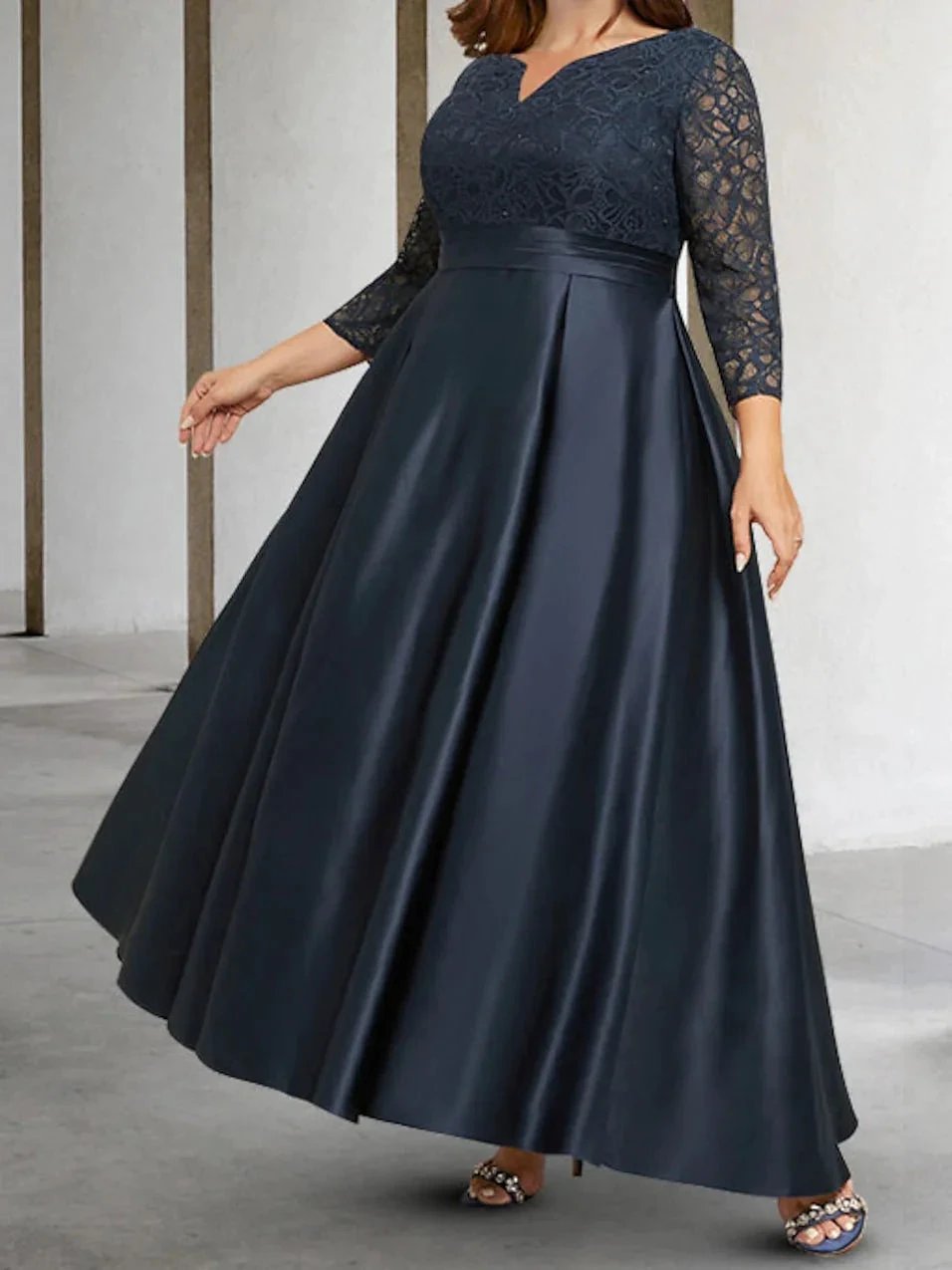 A-Line/Princess Long Sleeves Mother of the Bride Dresses with Applique by Dreamylily