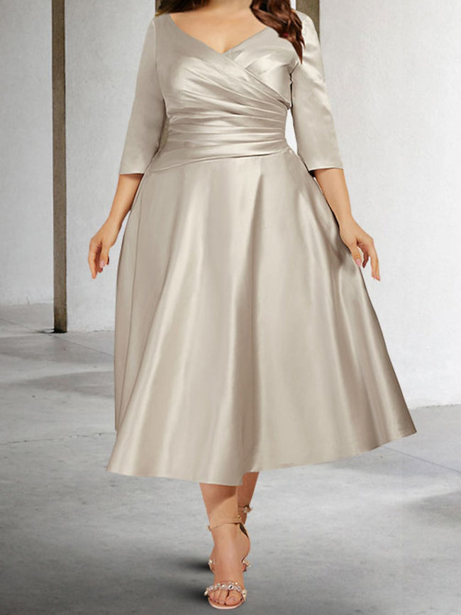 A-Line/Princess V-Neck Mother of the Bride Dresses Hover Image