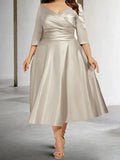 A-Line/Princess V-Neck Mother of the Bride Dresses by Dreamylily