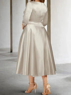 A-Line/Princess V-Neck Mother of the Bride Dresses by Dreamylily