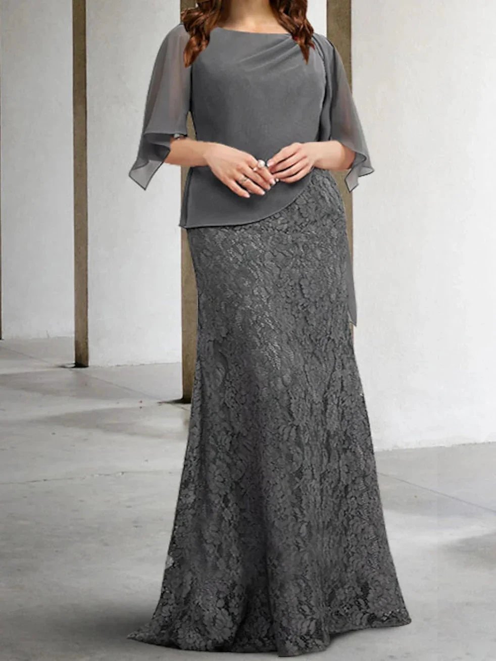 Sheath/Column Mother of the Bride Dresses with Applique by Dreamylily
