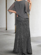 Sheath/Column Mother of the Bride Dresses with Applique by Dreamylily