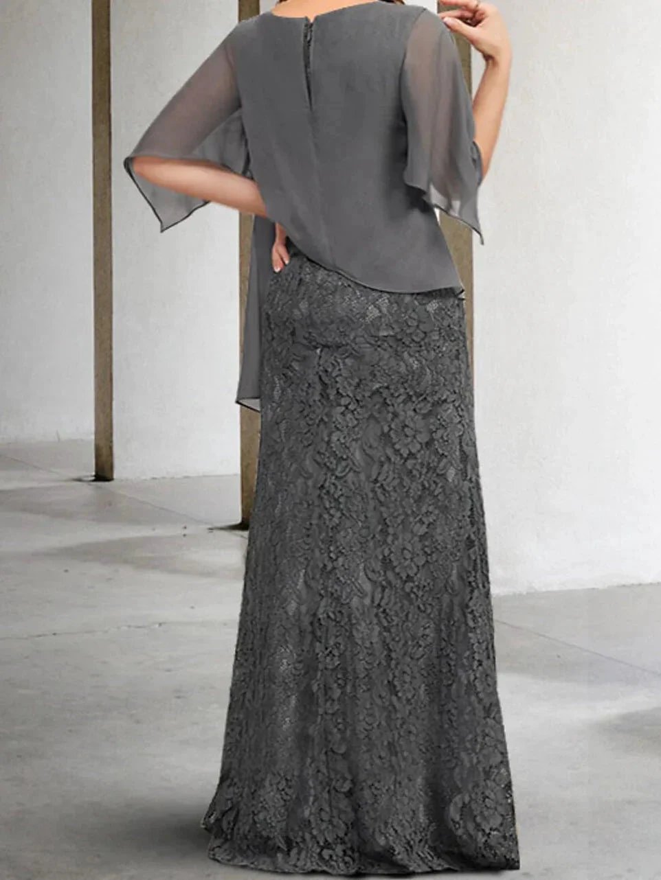 Sheath/Column Mother of the Bride Dresses with Applique by Dreamylily