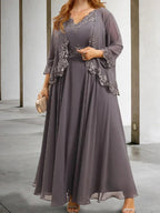 A-Line/Princess Mother of the Bride Dresses with Applique & Sequins by Dreamylily