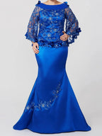 Trumpet/Mermaid Mother of the Bride Dresses with Applique & Sequins by Dreamylily