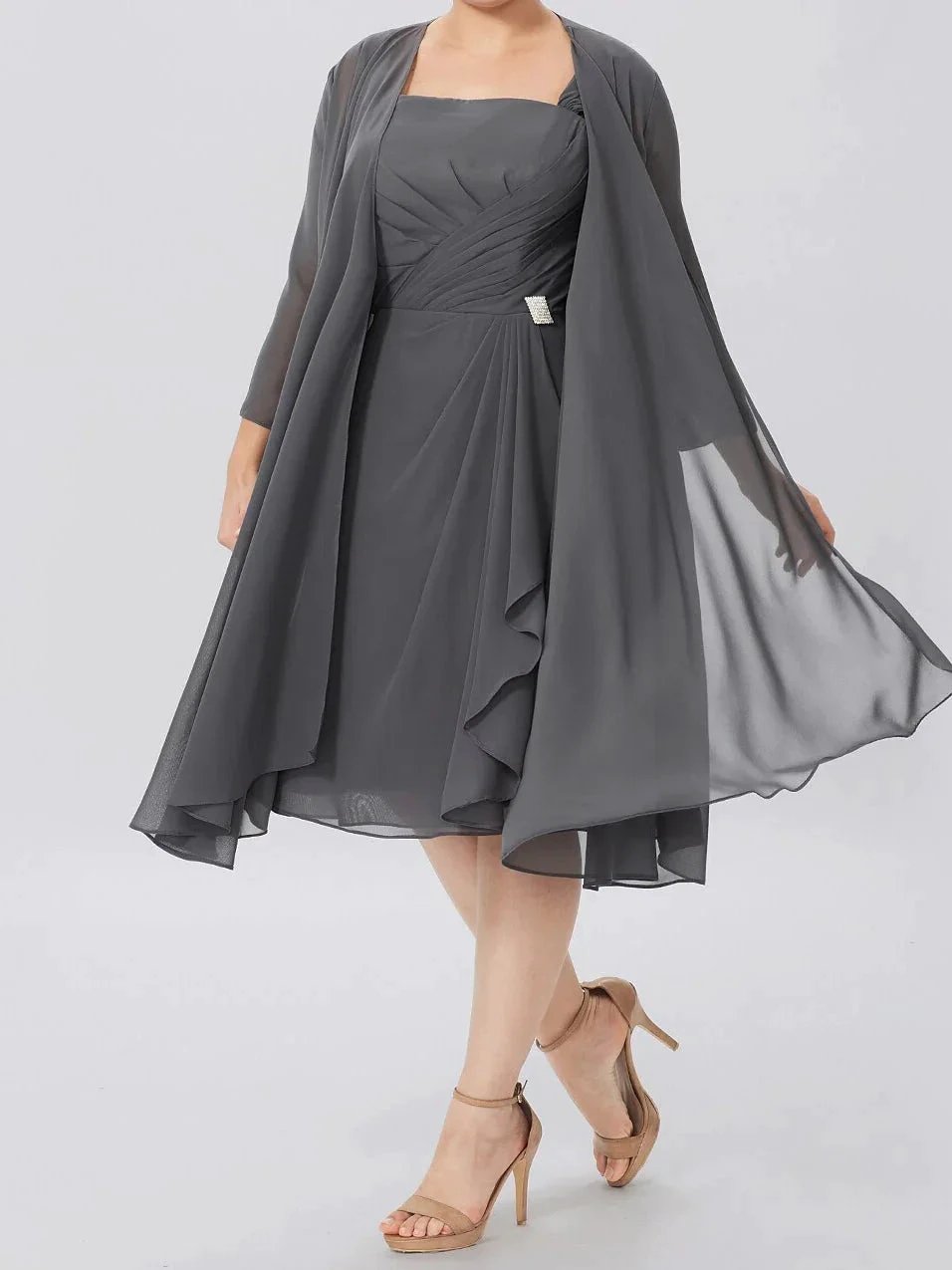 A-Line/Princess Mother of the Bride Dresses with Jacket by Dreamylily