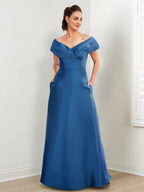 A-Line/Princess Mother of the Bride Dresses with Pockets by Dreamylily