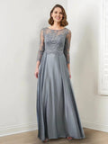 A-Line/Princess Mother of the Bride Dresses with Applique & Sequins by Dreamylily