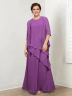 A-Line/Princess Mother of the Bride Dresses with Ruffles & Jacket by Dreamylily