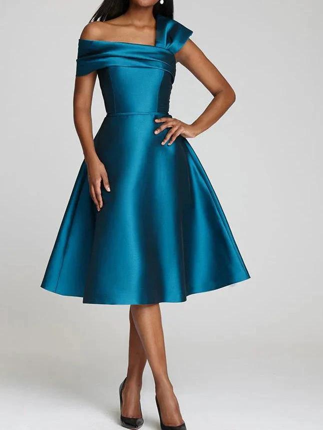 A-Line/Princess One-Shoulder Mother of the Bride Dresses by Dreamylily