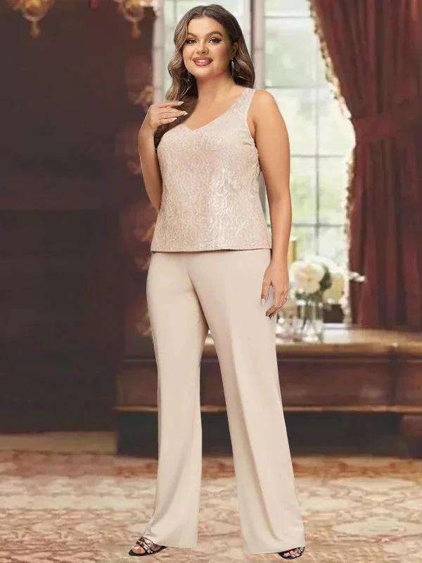 Chiffon Mother of the Bride Pantsuits with Jacket by Dreamylily
