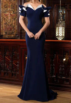Trumpet/Mermaid Off-the-Shoulder Mother of the Bride Dresses by Dreamylily