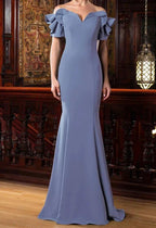 Trumpet/Mermaid Off-the-Shoulder Mother of the Bride Dresses by Dreamylily
