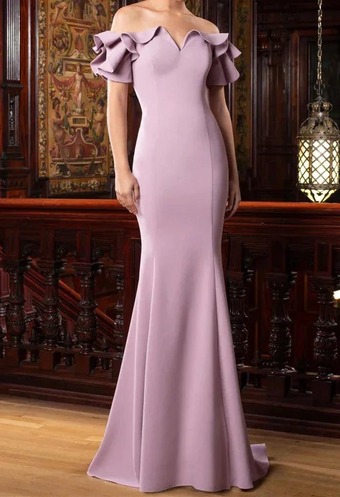 Trumpet/Mermaid Off-the-Shoulder Mother of the Bride Dresses by Dreamylily