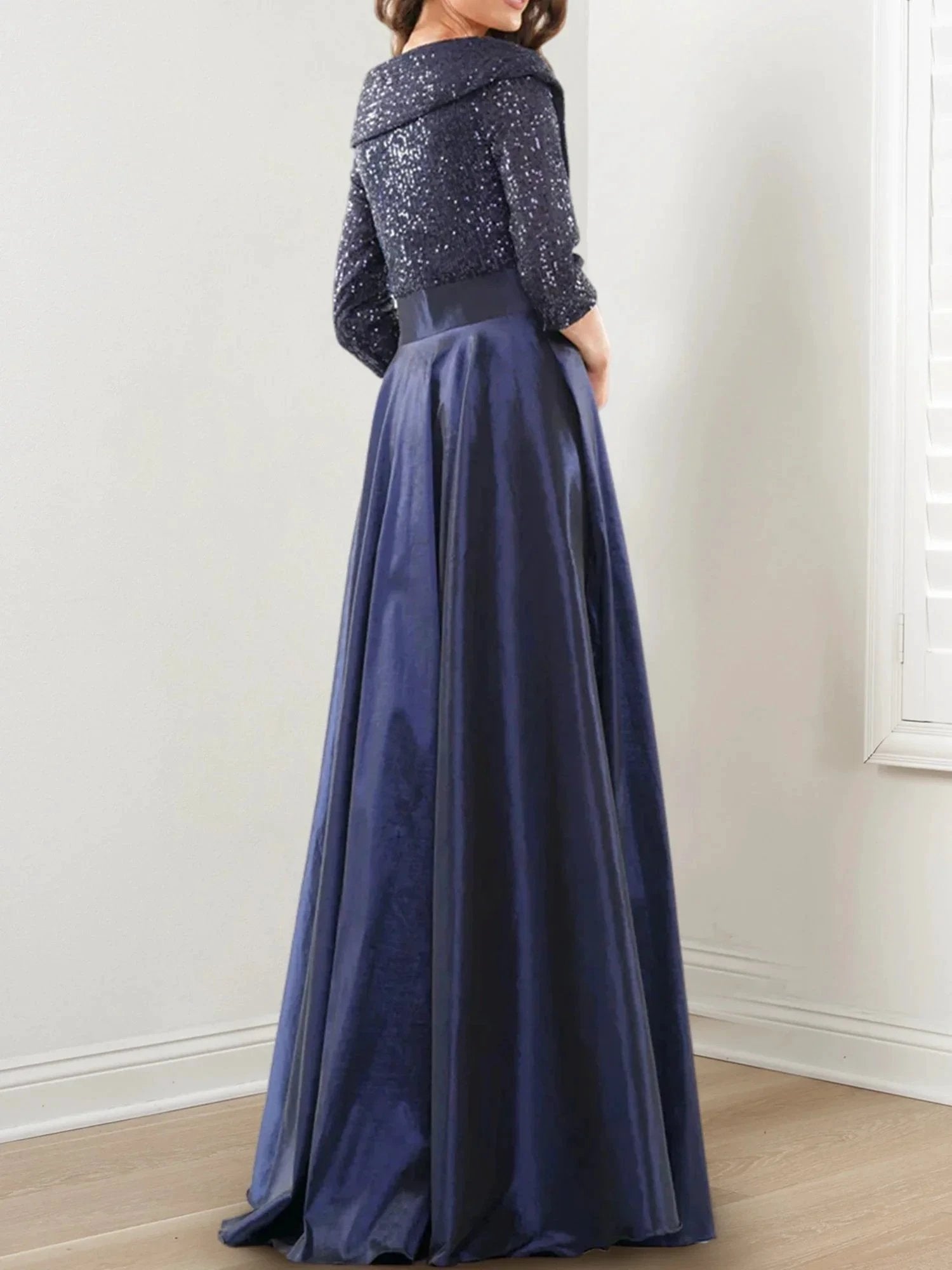 A-Line/Princess V-Neck Floor-Length Mother of the Bride Dresses by Dreamylily