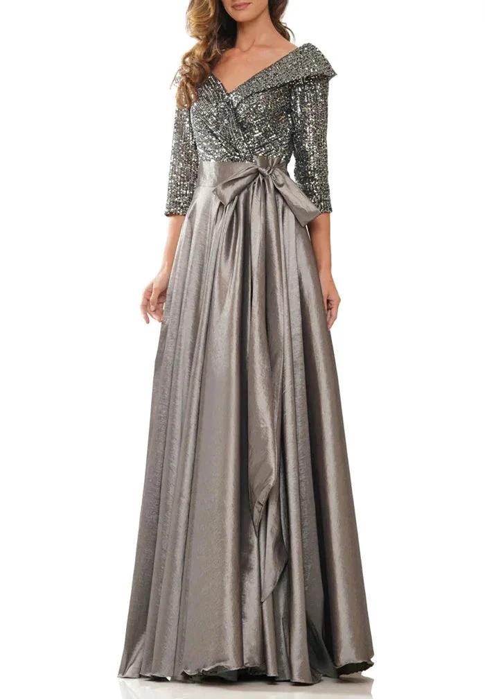 A-Line/Princess V-Neck Floor-Length Mother of the Bride Dresses by Dreamylily