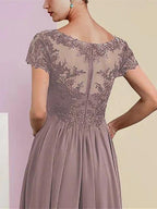 A-Line/Princess Short Sleeves Jacket Dresses Mother Of The Bride Dresses by Dreamylily