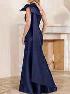 Trumpet/Mermaid One Shoulder Floor-Length Mother of the Bride Dresses by Dreamylily