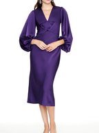 Sheath/Column V Neck Tea Length Mother of the Bride Dresses by Dreamylily