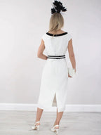 A-Line/Princess Round Neck Tea-Length Mother of the Bride Dresses by Dreamylily