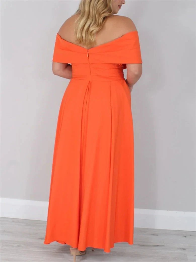 A-Line/Princess Off-the-Shoulder Ankle-Length Mother of the Bride Dresses by Dreamylily