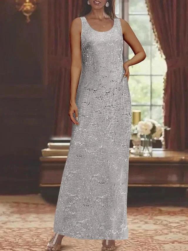 Chiffon Mother of the Bride Dresses with Sequins & Jacket by Dreamylily
