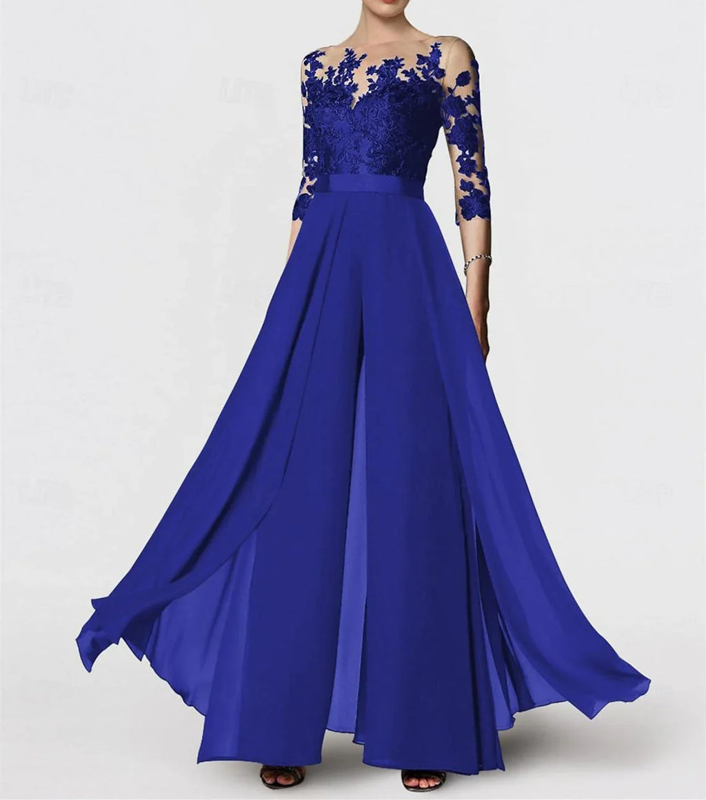 Vestidos de madre de la novia de corte A/princesa con apliques 