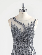 Incredible Luxury Gray O Neck Sexy Mermaid Formal Evening Dress Y6670 by simplepromdress