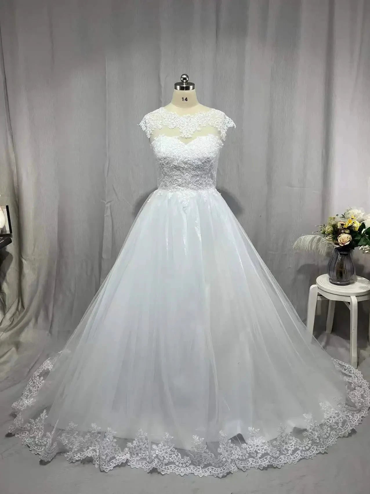 MYYBLE Real Photo Backless Cap Sleeves Bohemian Modern Wedding Dresses 2022 Plus Size Custom Made Vestido De Noiva Wedding Dress by payinti