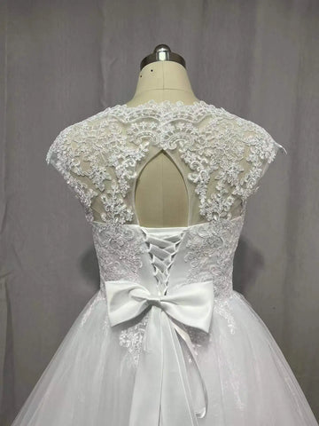 MYYBLE Real Photo Backless Cap Sleeves Bohemian Modern Wedding Dresses 2022 Plus Size Custom Made Vestido De Noiva Wedding Dress