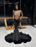 Sexy Black Mermaid Evening Dress,Black Pageant Dress Y4197 by simplepromdress
