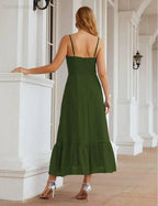Numbersea Spaghetti Strap Chiffon Bridesmaid Dress Ankle Length Formal A Line Cocktail Party Homecoming Dress for Juniors SEA28028 by numbersea