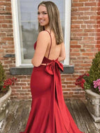Mermaid Sleeveless Court Train Prom Dresses SYP140 by vivymakudress