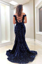 Sequin Maxi Dress Mermaid Prom Dresses SYP150 by vivymakudress