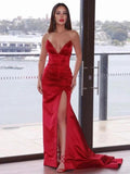 Mermaid Satin Sweetheart Prom Dresses SYP136 by vivymakudress
