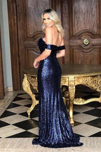 Cap Sleeve Prom Dresses Draped Off the Shoulder Dress SYP159 by vivymakudress