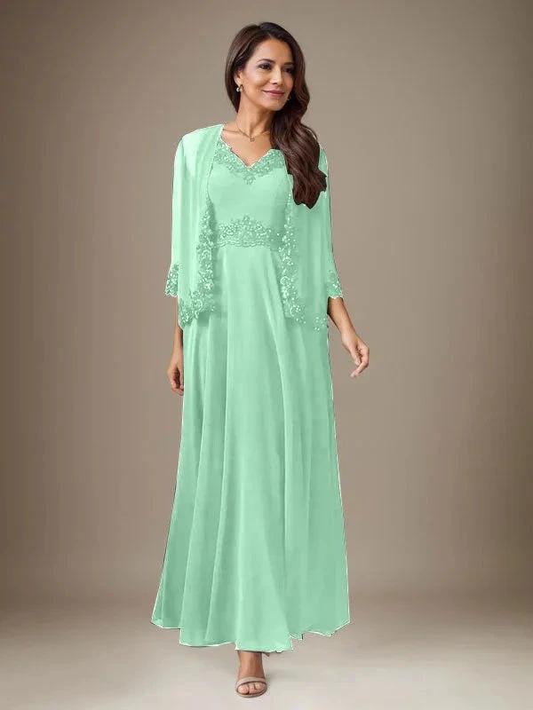 Plum A-Line Sequins Chiffon Dress by Dreamylily