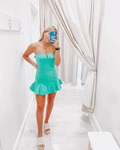 Strapless Mint Green Homecoming Dress Graduation Dress Y2071 by simplepromdress