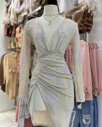 Glitter Sequins Homecoming Dress Sexy Party Dress Y2592 by simplepromdress