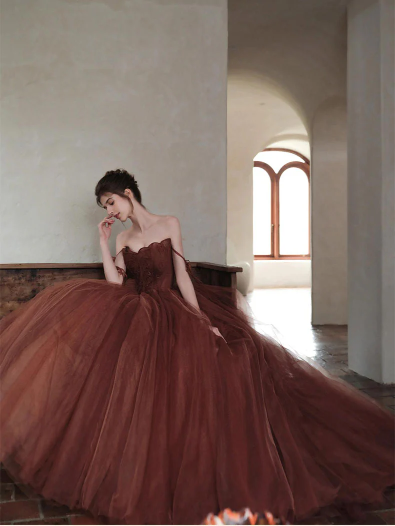 Glamorous A-line Spaghetti Straps Tulle Ball Gown,16th Birthday Dress Y7176