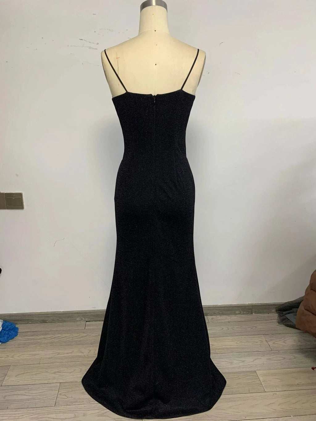 Black Long Prom Dresses Strapless Mermaid Evening Dresses Sparkle Tight Prom Dresses S7919 by simplepromdress