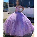 Luxurious Lavender Off The Shoulder Ball Gown,Sweet 16 Dress,Princess Dress Y7182 by simplepromdress