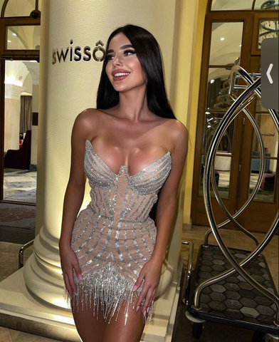 Sexy Sweetheart Geburtstagspartykleid Cocktailkleid Glänzendes Heimkehrkleid Y4421