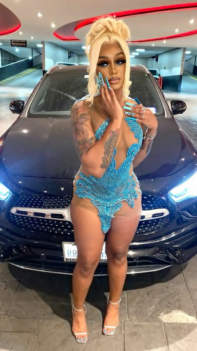 Sexy Blue Sleeveless Homecoming Dress 22nd Birthday Outfit Dress For Black Girls Y2239 Main Image